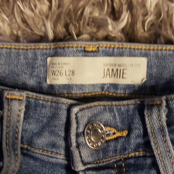SALE⚡TOPSHOP MOTO JAMIE  DISTRESSED JEANSSZ 26P - Picture 3 of 10